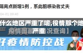 疫情什么地区严重了呢,役情那个地方严重