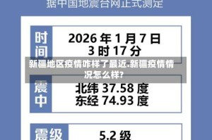 新疆地区疫情咋样了最近.新疆疫情情况怎么样?