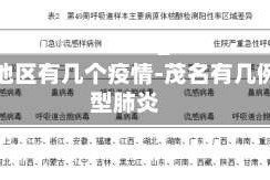 茂名地区有几个疫情-茂名有几例新型肺炎