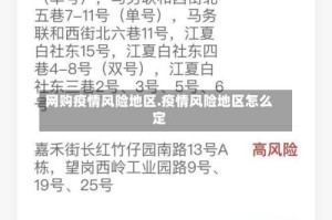 网购疫情风险地区.疫情风险地区怎么定