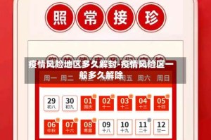 疫情风险地区多久解封-疫情风险区一般多久解除