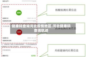 健康码查询河北疫情地区.河北健康码查询轨迹