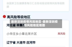 最新深圳疫情风险地区-最新深圳疫情风险地区地图