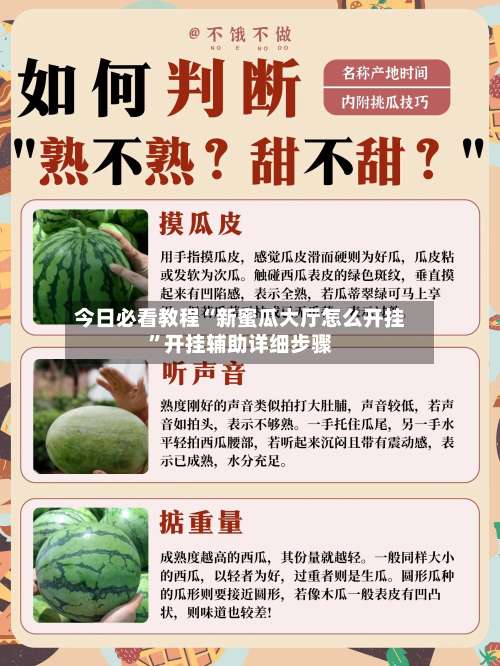 今日必看教程“新蜜瓜大厅怎么开挂”开挂辅助详细步骤-第3张图片