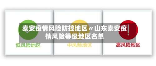 泰安疫情风险防控地区〃山东泰安疫情风险等级地区名单-第2张图片