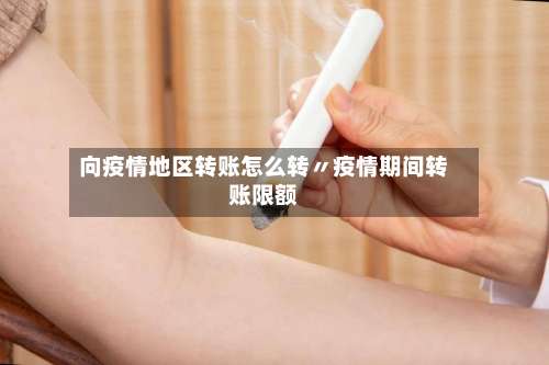 向疫情地区转账怎么转〃疫情期间转账限额-第2张图片