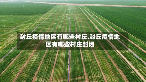 封丘疫情地区有哪些村庄.封丘疫情地区有哪些村庄封闭-第2张图片