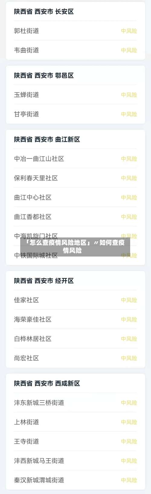 「怎么查疫情风险地区」〃如何查疫情风险-第1张图片